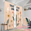 2pcs 2D Flat Printing Window Drapes Trust Universe Celestial Vibes 100% Polyester Without Electricity Party Decorations for Home