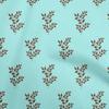 Cotton Flex Aqua Blue Fabric Asian Block Diy Clothing Quilting Fabric Print Fabric By Yard 40 Inch