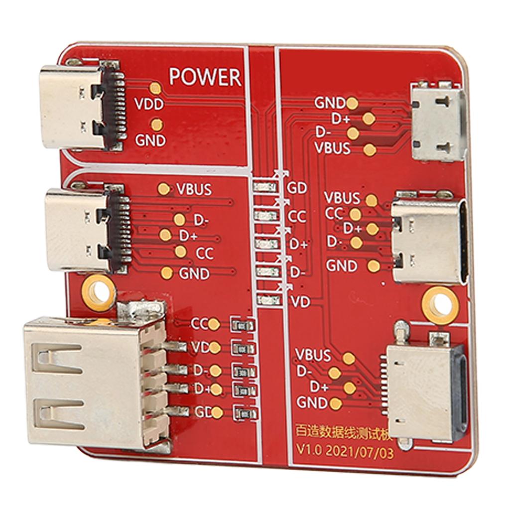Charging Test Card 3 in 1 Data Wire Test Fixture Accurate Type C Micro for IOS Interface