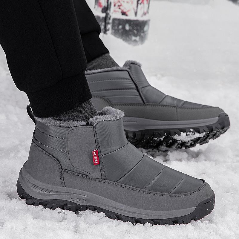 Cotton Shoes for Elderly Women Winter Warm Plus Cashmere Walking Sneakers for Elderly Mothers Non-slip Waterproof Snow Boots