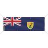 Bannière Drapeau Îles Turques-et-Caïques - - 70x210 Cm - Polyester Durable - 8 Œillets Renforcés