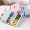 Pill Box Convenient 7-Compartment Design Pill Case Lightweight Portable Pill Organizer for Home Travel