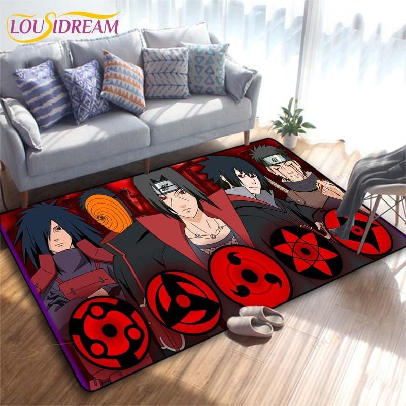Anime Naruto 3D Printing Rug for Kitchen Doormat Bedroom Carpets for Living Room Laundry Bathroom Non-slip Floor Mat