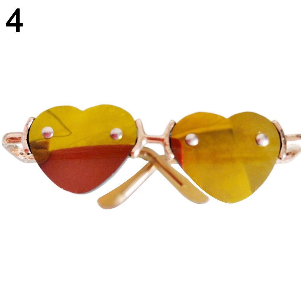 For 1/31/4 BJD Accessories Cute Heart Frame Plush Doll Eyeglasses Glasses Clothes For 10/15cm Dolls