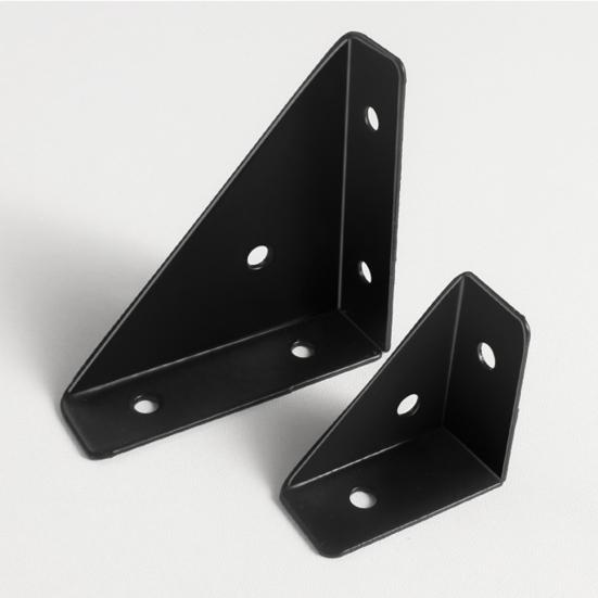 4Pcs 90 Degree Gusseted Angle Connector Brackets Rustproof Corrosion Resistant Gusset Corner Brace Fasteners