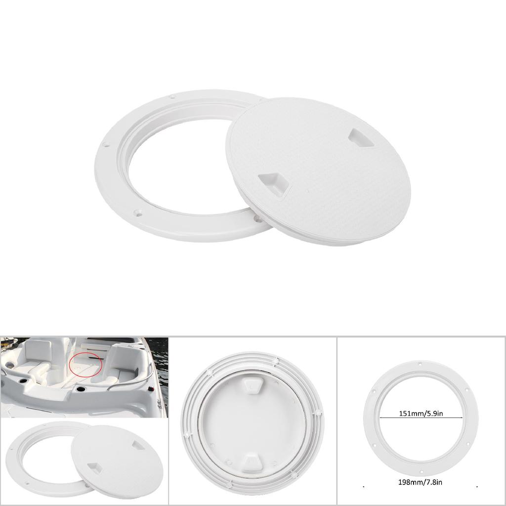 ABS Boat Deck Inspection Access Hatch Cover Non Slip Anti Corrosive Screw Out Round Plate(6in )
