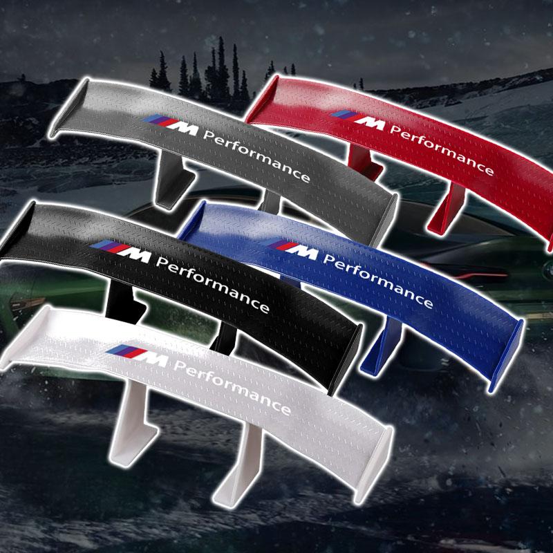 Car Rear Spoiler Mini Spoiler Wing Small Tail Emblem Sticker Decoration For BMW M E34 E36 E60 E90 E46 E70 F10 F20 F30 X5 X6 X1 M3 M5 M6 E71 F01 F02