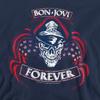 Bon Jovi Unisex Adult Forever Skull Sweatshirt
