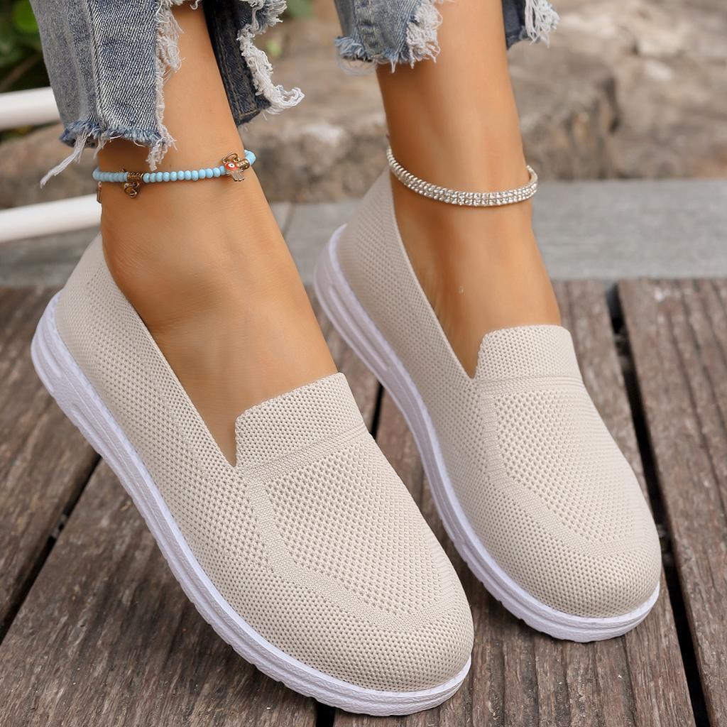 Fashion 2025 Spring Summer Breathable Mesh Flats Shoes for Women Comfortable Slip On Casual Shoes Woman Lightweight Soft Bottom Loafers