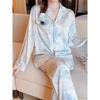 Women's Pajama Sets Luxury Pajamas Printed Smooth Rayon Pajama Sets Lounge Wear Pajamas Summer Outfits