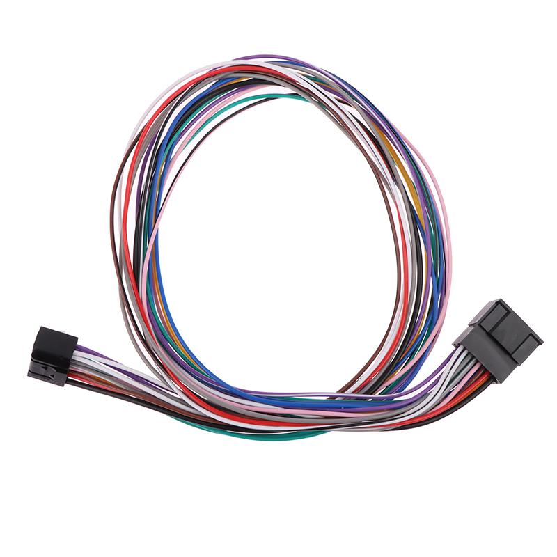 16 Pin Universal Car Stereo Radio Iso Wire Harness Kits Power Speak Acc Extension 60Cm Adapter Cable For Android Player