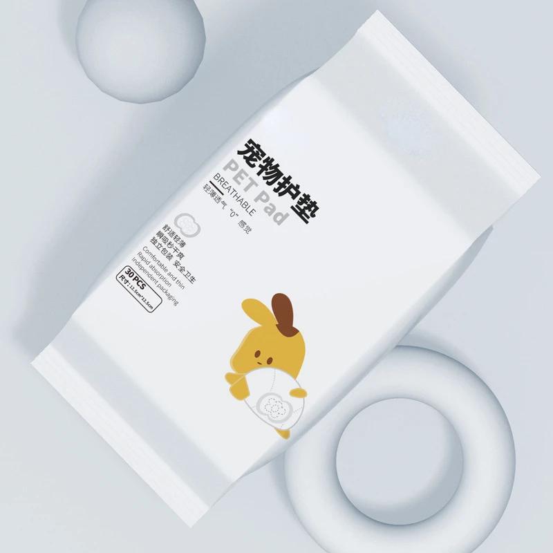 30pcs Dog Diaper Pad Diapers for Female Dog Shorts Panties Female Sanitary Pants Disposable Doggie Physiological Pant
