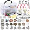 1Set Jewelry Making Supplies Kit Jewelry Making Tools Kit Includes Beads Wire for Bracelet and Pearl Beads Spacer Beads Jewelry Plier