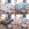 Rectangular Plastic Tablecloth Pvc Waterproof Antifouling Cover Outdoor Dining Table Cloth