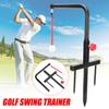 360 Rotation Professional Golf Swing Putting Golf Practice Putting Mat Golf Putter Trainer Beginners Training Aids