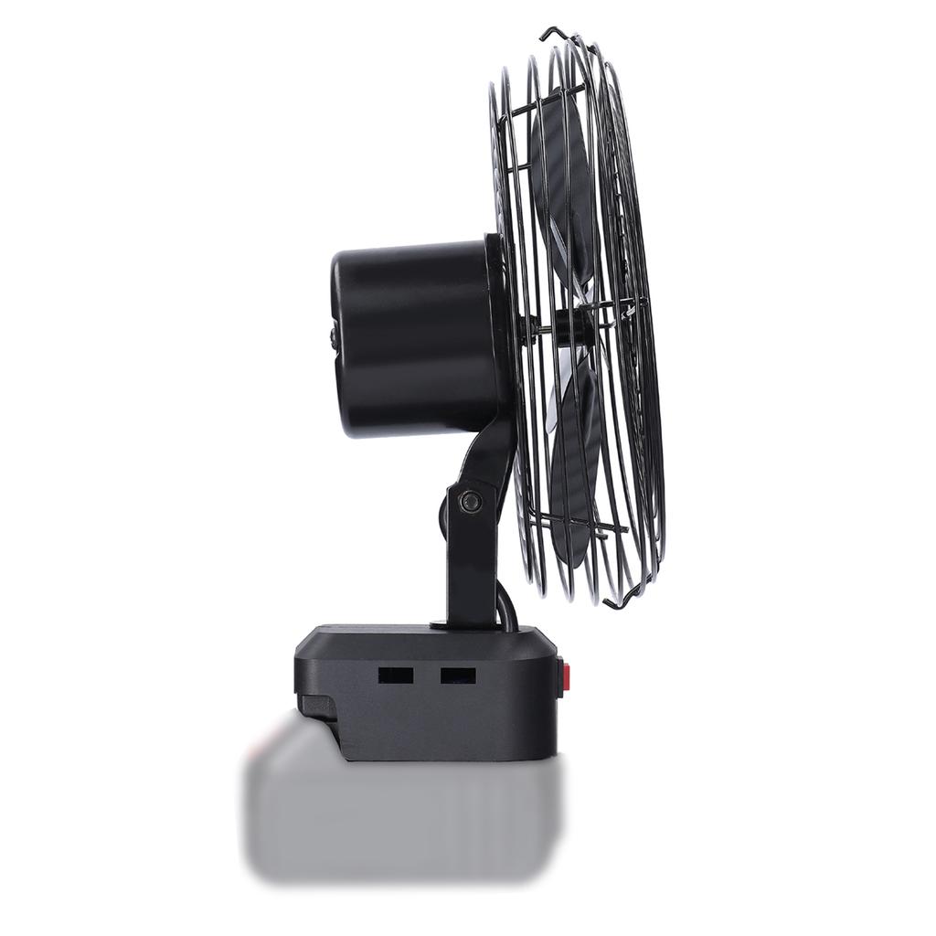 Outdoor Portable Camping Picnic Fishing Fan Cordless Metal Fan Lithium Battery Speed Adjustable Fan