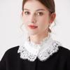 Lace Small Stand Collar Fake Collar Versatile Pearl Scarf Embellished Fake Shirt Collar