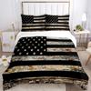 US UK National Flag Digital Polyest Duvet Cover Bedding Sets Soft Quilt Cover and Pillowcases for Teens Single/Double/Queen/King