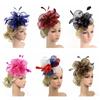 Ascot Race Fascinators Top Hat Fascinator Hats Cocktail Tea Party Feather Flower Headband Headwear