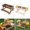 Chicken Picnic Table Handmade No Waste Chicken Feeder And Waterer Wooden Coop Feeder Accessories for Chicken Wildbird Duck Squirrel