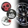56 мм 4 шт. Каратель Череп колеса автомобиля центральная крышка ступицы наклейка эмблема значок наклейка для BMW Mercedes Suzuki Toyota Volvo KIA