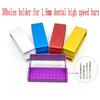 30 Holes Aluminium Dental Burs Holder Block Dental Disinfection Box for High Speed Burs Dentist Tool 1pc