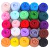 Dennty Wool Felt Wool Wool Wool Wool Craft DIY 25 Color Set Set, Fiber, Fluffy, Cute, Colorful, Candy, Beginners, Kit, Set, Handmade, Material,