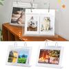 Small Desktop Photo Album Picture Display Acrylic Mini Photo Book for Photos Postcards of 3/4/5/6 Inches Creative Desk Calendar Album