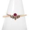 [Pre-owned] K10PG Ruby and White Sapphire Ring/Size 5/j36-4