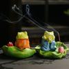 Ceramic Little Frog Incense Insertion Creative Personalized Incense Burner Funny Handicraft Frog Statue Office