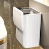 8/12L Bathroom Trash Can With Lid Kitchen Wall Mounted Waste Bin Large Capacity Recycling Garbage Basket Hanging Trash Bins