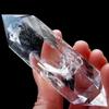 Gift Healing Stone Home Decoration Clear Crystal Obelisk Double-pointed Hexagonal Wand White Quartz