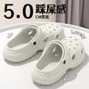 Hole Shoes Men's Deodorant and Non-slip New Summer Bag Head Cool Slippers Doudou Shoes Girls Wear Outside