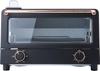 LALALUCTUS Toaster Oven Toaster 4 Pieces Equipped with Steam Function Toast Bread Easy To Clean 1250W Timer Function 6 Mode Switching Levels Black