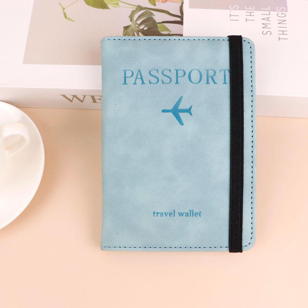 2024 RFID Anti-Theft Passport and Card Holder with Printed Ticket Pouch