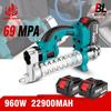 10000PSL 689Bar Cordless Electric Grease Gun High Pressure Car Lubricating Oil Car Maintenance Power Tool For Makita 18v Battery