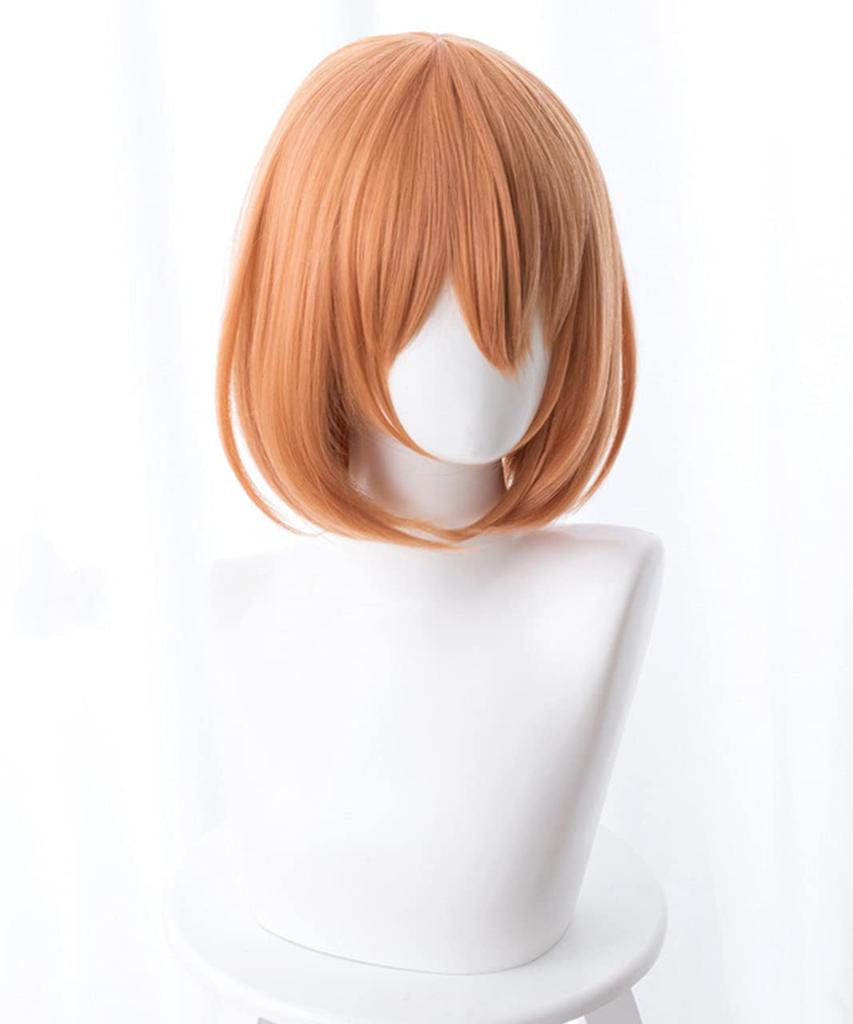 [Milky Time] The Quintessential Quintuplets Wig, Anime Cosplay Character, Nakano Family, Gotoyome Hair Accessory with Ribbon (Yotsuba Wig)