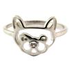 Silver Ring 'Bulldog' Silver (rhodium-plated)