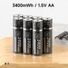 PALO 1,5 В AA литий-ионная аккумуляторная батарея AA 3400 МВтч 1,5 В литий-ионная батарея типа Aa для игрушечного дистанционного управления Mp3-часы игрушечная батарея