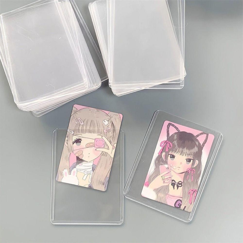 PVC Idol Photocard Sleeves Anti-Scratch Photo Protective Cover Fashion Photocard Holder