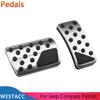 Car Pedals Accelerator Gas Brake Pedal Protective Cover for Jeep Compass Liberty 2007-2016 Patriot 2011-2017 AT
