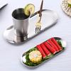 Modern Stainless Steel Tray Perfect for Tea Fruit Cosmetics and Jewelry Storage