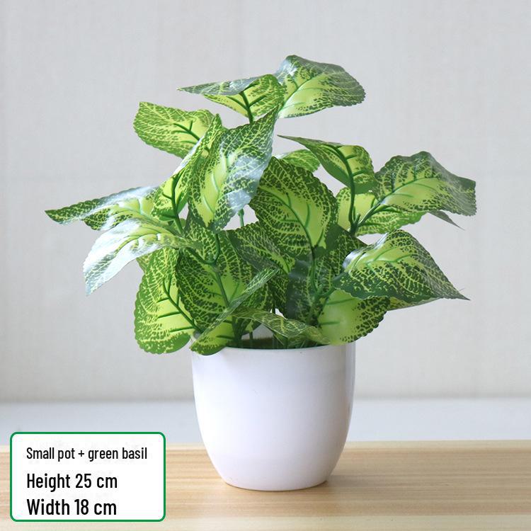 Имитация зеленого редиса в горшках для декора помещений и улицы - Искусственные цветы и растения