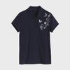 2023 Women's Summer Loose Cotton Lapel T-Shirt with Short Sleeves for Middle-Aged Women
