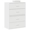 VidaXL Cabinets with 2 Drawers 2pcs White 60x31x40cm Engineered Wood, Storage Cabinet, Sideboard, Buffet Cabinet, 858822