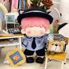 Blue Miniature School Uniform 10cm 20cm Shirt Necktie Pants Set Doll Clothes  Cotton Stuffed Doll
