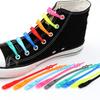 NO.8 14Pcs/Lot Silicone ShoeLaces No Tie Shoe Laces Elastic Sneakers Shoelaces Kids Adult Shoe Strings Rubber Shoelaces