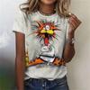 3d Print T-Shirt Harajuku Casual Short Sleeve Top Tee O Neck Female Clothing Funny Women's T-Shirts Cartoon Characters Ainimal