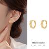 Banyan Tree S925 Silver Zircon Flower Earrings for Women - Summer's New Exquisite Korean Style