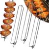 2/4Pcs Clamping Wing Rails for Grilling Chicken Wings, Flat Chicken Wing Fork, BBQ Grilling Tools Set